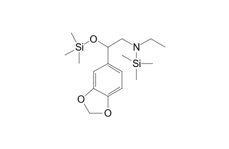beta-Hydroxy-N-ethyl-3,4-methylenedioxyphenethylamin 2TMS