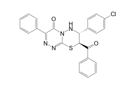 trans-8-Benzoyl-7-p-chlorophenyl-3-phenyl-7,8-dihydro-6H-[1,2,4]triazino[3,4-b][1,3,4]thiadiazin-4-one