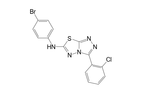 6-(4-Bromophenyl)amino-3-(2-chlorophenyl)-1,2,4-triazolo[3,4-b]1,3,4-thiadiazole