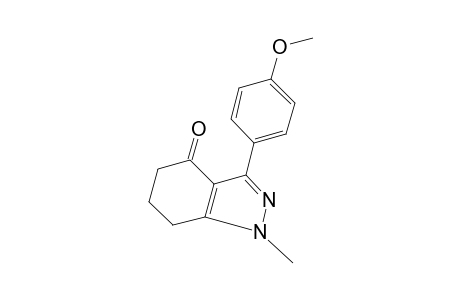 3-(p-METHOXYPHENYL)-1-METHYL-4,5,6,7-TETRAHYDRO-1H-INDAZOL-4-ONE
