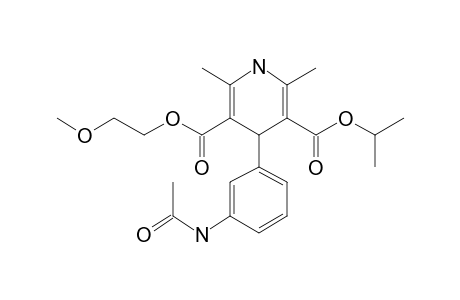 3-Isopropyl 5-(2-methoxyethyl) 4-(3-aminophenyl)-2,6-dimethyl-1,4-dihydro-3,5-pyridinedicarboxylate, N'-acetyl