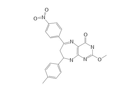 2,3,6,7-TETRAHYDRO-8-METHOXY-2-(4-METHYLPHENYL)-4-(4-NITROPHENYL)-1H-PYRIMIDO-[4,5-B]-[1,4]-DIAZEPIN-6-ONE