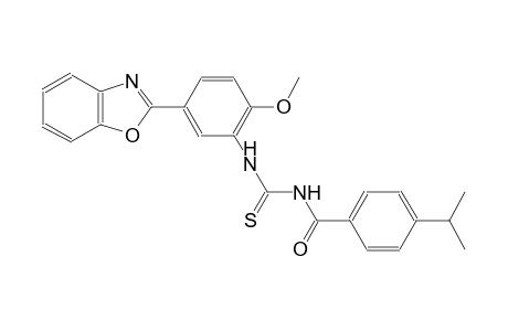 N-[5-(1,3-benzoxazol-2-yl)-2-methoxyphenyl]-N'-(4-isopropylbenzoyl)thiourea