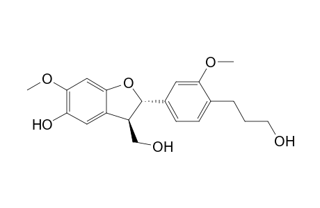(2S,3R)-3-(hydroxymethyl)-2-[4-(3-hydroxypropyl)-3-methoxyphenyl]-6-methoxy-2,3-dihydro-1-benzofuran-5-ol