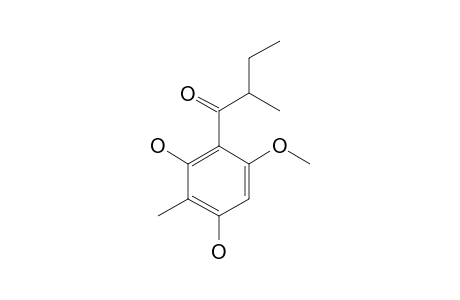 1,5-DIHYDROXY-2-(2'-METHYLBUTANOYL)-3-METHOXY-6-METHYLBENZENE