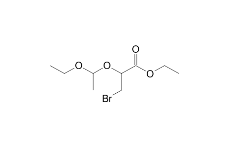 Propanoic acid, 3-bromo-2-(1-ethoxyethoxy)-, ethyl ester