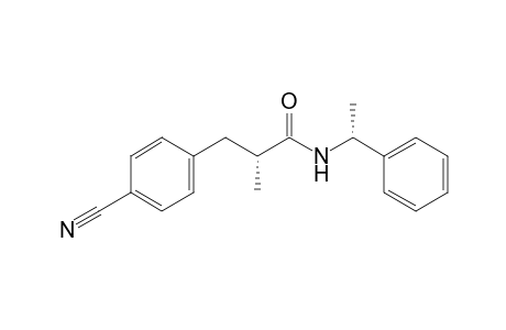 (R)-3-(4-cyanophenyl)-2-methyl-N-((R)-1-phenylethyl)propanamide