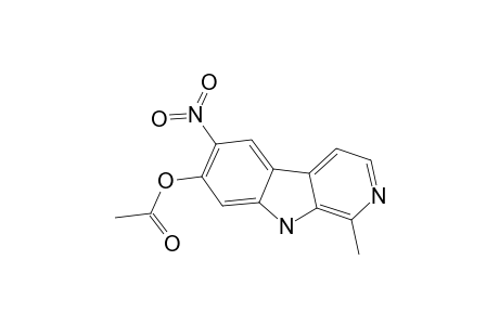 6-NITRO-7-ACETYLOXY-1-METHYL-9H-PYRIDO-[3,4-B]-INDOLE-(6-NITRO-7-ACETOXY-HARMOL)