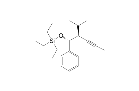 (+)-(1R,2R)-TRIETHYL-(2-ISOPROPYL-1-PHENYL-PENT-3-YNYLOXY)-SILANE