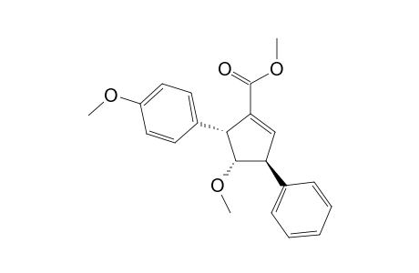 Methyl (3.beta.,4.alpha.5.alpha.)-4-Methoxy-5-(4-methoxyphenyl)-3-phenylcyclopent-1-ene-1-carboxylate
