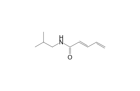 2,4-Pentadienamide, N-(2-methylpropyl)-, (E)-
