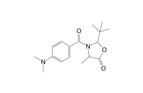 2-(t-Butyl)-3-[4'-(dimethylamino)benzoyl]-4-methyl-1,3-oxazolidin-5-one