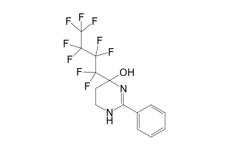 4-(Nonafluorobutyl)-4-hydroxy-2-phenyl-1(3),4,5,6-tetra-hydropyrimindine