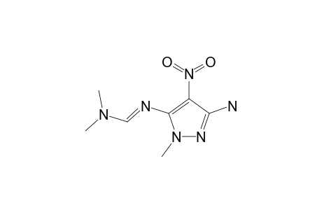 3-AMINO-5-(DIMETHYLAMINOMETHYLENE)-AMINO-1-METHYL-4-NITROPYRAZOLE