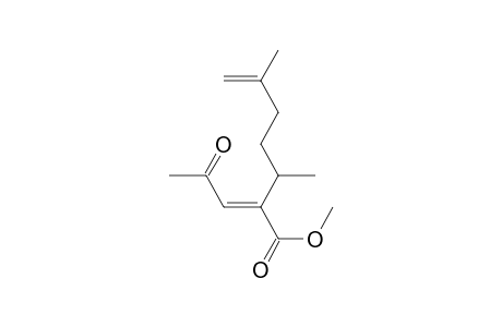 Methyl 2-(1,4-dimethylpent-4-en-1-yl)-4-oxopent-2-enoate