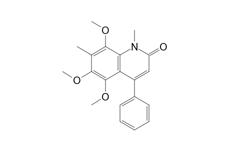 1,7-Dimethyl-4-phenyl-5,6,8-trimethoxy-2(1H)-quinolinone