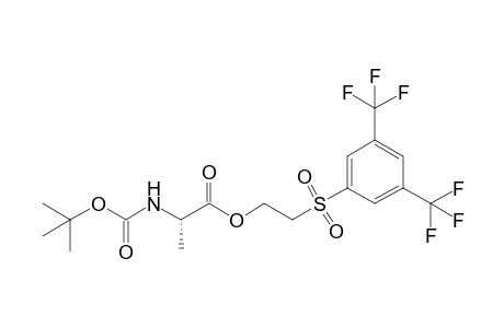 2-[3,5-Bis(trifluoromethyl)phenylsulfonyl]ethyl L-N-(tert-Butoxycarbonyl)alaninate