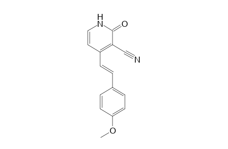 (E)-4-(4-methoxystyryl)-2-oxo-1,2-dihydropyridine-3-carbonitrile