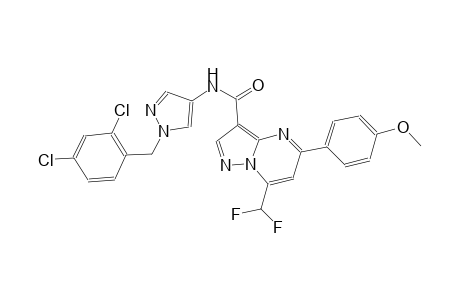 N-[1-(2,4-dichlorobenzyl)-1H-pyrazol-4-yl]-7-(difluoromethyl)-5-(4-methoxyphenyl)pyrazolo[1,5-a]pyrimidine-3-carboxamide