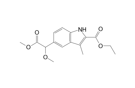 5-(1,2-dimethoxy-2-oxoethyl)-3-methyl-1H-indole-2-carboxylic acid ethyl ester