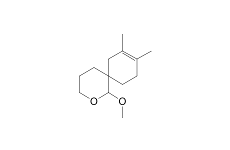 1-Methoxy-8,9-dimethyl-2-oxaspiro[5.5]undec-8-ene