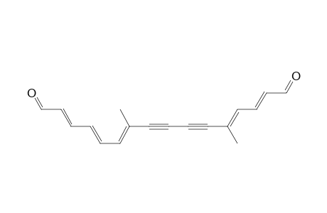 5,10-Dimethyl-2,4,10,12,14-hexadecapentaene-6,8-diynedial