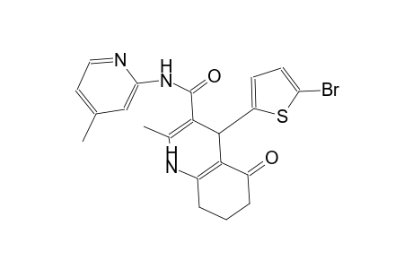 4-(5-bromo-2-thienyl)-2-methyl-N-(4-methyl-2-pyridinyl)-5-oxo-1,4,5,6,7,8-hexahydro-3-quinolinecarboxamide