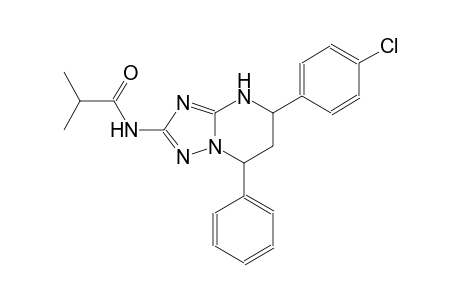 N-[5-(4-chlorophenyl)-7-phenyl-4,5,6,7-tetrahydro[1,2,4]triazolo[1,5-a]pyrimidin-2-yl]-2-methylpropanamide