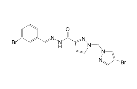 N'-[(E)-(3-bromophenyl)methylidene]-1-[(4-bromo-1H-pyrazol-1-yl)methyl]-1H-pyrazole-3-carbohydrazide