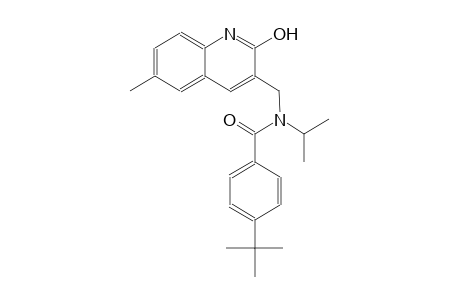 4-tert-butyl-N-[(2-hydroxy-6-methyl-3-quinolinyl)methyl]-N-isopropylbenzamide
