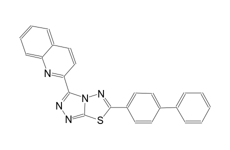 quinoline, 2-(6-[1,1'-biphenyl]-4-yl[1,2,4]triazolo[3,4-b][1,3,4]thiadiazol-3-yl)-