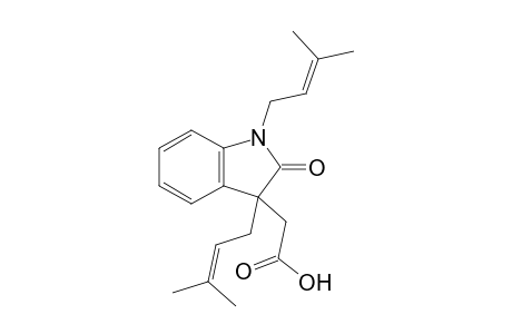 2-[1,3-Bis(3-methylbut-2-enyl)-2-oxo-2,3-dihydro-1H-indol-3-yl]acetic acid