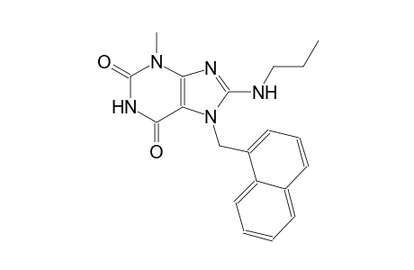 3-methyl-7-(1-naphthylmethyl)-8-(propylamino)-3,7-dihydro-1H-purine-2,6-dione