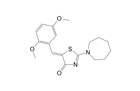4(5H)-thiazolone, 5-[(2,5-dimethoxyphenyl)methylene]-2-(hexahydro-1H-azepin-1-yl)-, (5Z)-