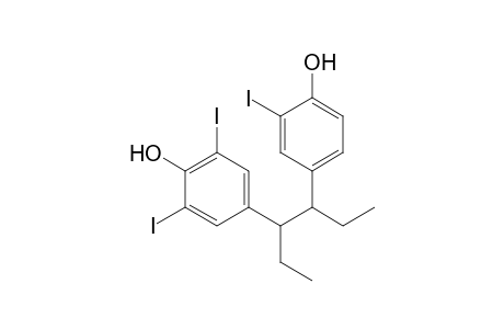 2,6-bis(iodanyl)-4-[4-(3-iodanyl-4-oxidanyl-phenyl)hexan-3-yl]phenol