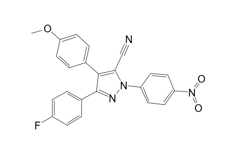 3-(4'-Fluorophenyl)-1-(p-nitrophenyl)-4-(p'-methoxyphenyl)-1H-pyrazole-5-carbonitrile