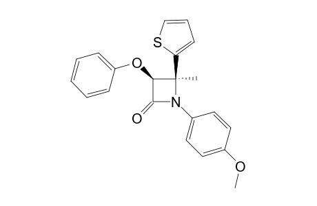 (3RS,4RS)-1-(4-METHOXYPHENYL)-4-METHYL-3-PHENOXY-4-(2-THIENYL)-AZETIDIN-2-ONE