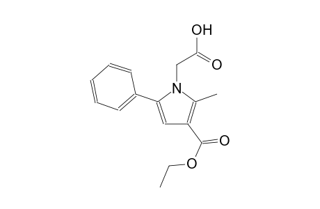1H-pyrrole-1-acetic acid, 3-(ethoxycarbonyl)-2-methyl-5-phenyl-