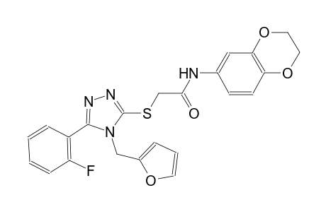 N-(2,3-dihydro-1,4-benzodioxin-6-yl)-2-{[5-(2-fluorophenyl)-4-(2-furylmethyl)-4H-1,2,4-triazol-3-yl]sulfanyl}acetamide