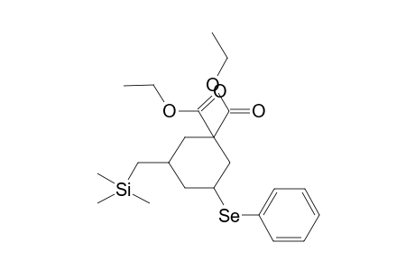 Ethyl 5-(trimethylsilyl)methyl-3-(phenylseleno)cyclohexane-1,1-dicarboxylate