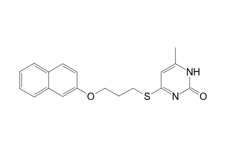 4-Methyl-6-([3-(2-naphthyloxy)propyl]sulfanyl)-2(3H)-pyrimidinone