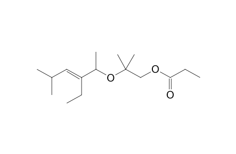 (3"E)-2'-(3"-Ethyl-5"-methylhex-3"-en-2"-yloxy)-2'-methylpropyl propionate