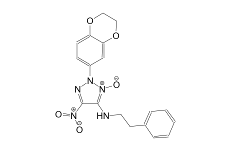 2-(2,3-dihydro-1,4-benzodioxin-6-yl)-5-nitro-N-(2-phenylethyl)-2H-1,2,3-triazol-4-amine 3-oxide