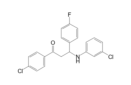 3-(3-Chloroanilino)-1-(4-chlorophenyl)-3-(4-fluorophenyl)-1-propanone
