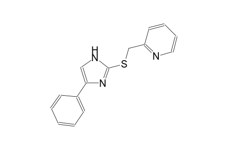 4-phenyl-1H-imidazol-2-yl 2-pyridinylmethyl sulfide