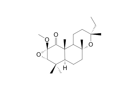 2a,3a:8,13-diepoxy-2b-methoxylabdan-1-one