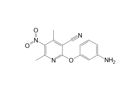 2-(3-aminophenoxy)-4,6-dimethyl-5-nitro-3-pyridinecarbonitrile