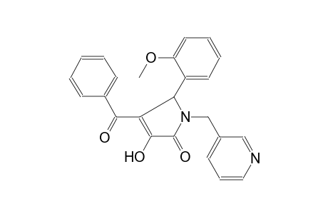 2H-pyrrol-2-one, 4-benzoyl-1,5-dihydro-3-hydroxy-5-(2-methoxyphenyl)-1-(3-pyridinylmethyl)-