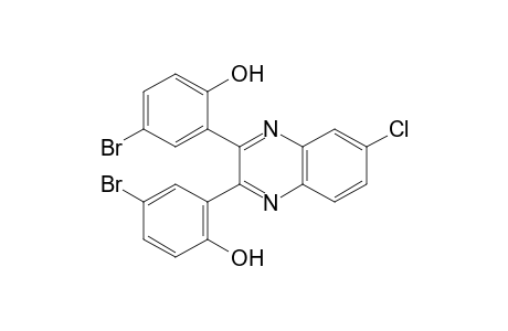2,2'-(6-chloro-2,3-quinoxalinediyl)bis[4-bromophenol]