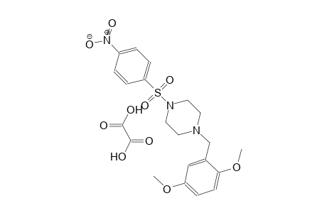 1-(2,5-dimethoxybenzyl)-4-((4-nitrophenyl)sulfonyl)piperazine oxalate